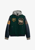 Superdry & Co COLLEGE PATCHED - Bomber Jacket - dark pine green
