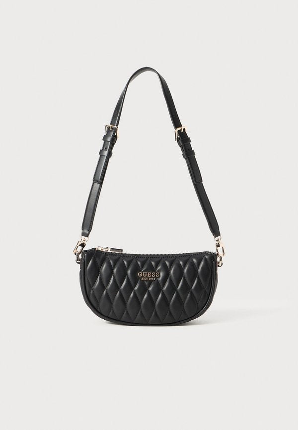 Guess VALLA MINI TOP ZIP BAG - Handbag - black