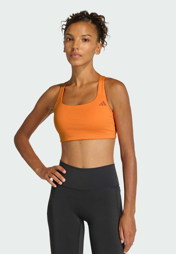 adidas Performance OPTIME WORKOUT MEDIUM SUPPORT BRA - Medium support sports bra - pure orange
