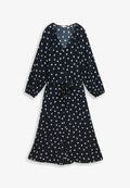 TOM TAILOR TOM TAILOR KLEIDER & JUMPSUITS MAXI-KLEID MIT PUNKTEMUSTER - Maxi dress - navy big dot design