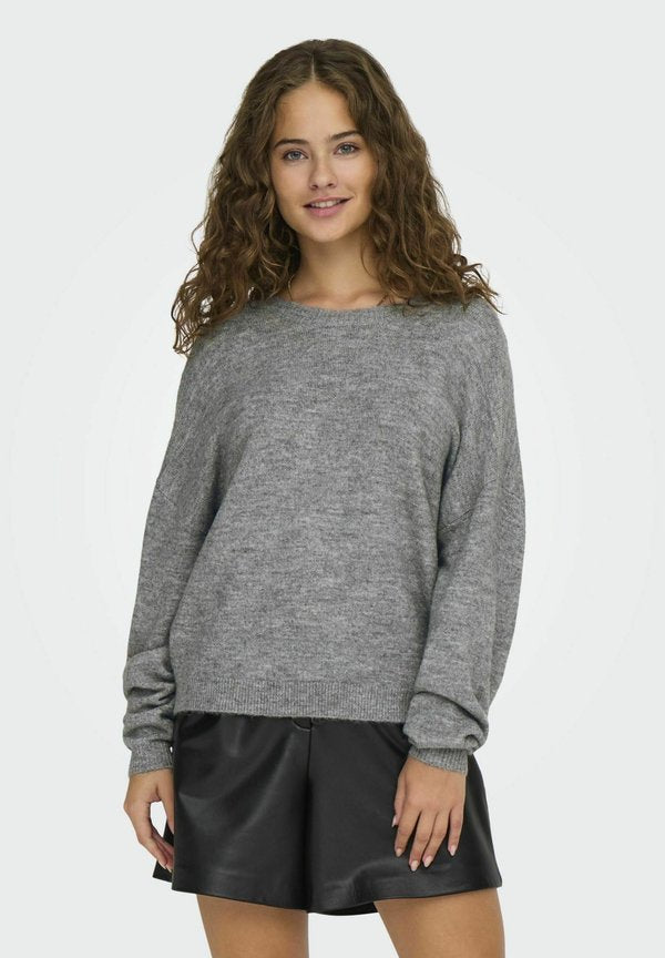 ONLY Knitted ONLMANIFESTA Knitted - Jumper - light grey melange