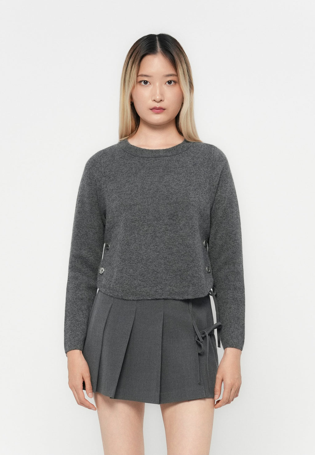 ONLY ONLRAMONE BUTTON DETAIL O NECK