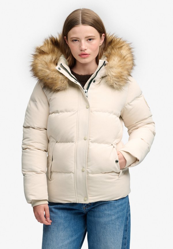 Superdry & Co EVEREST FIVE BAFFLE PUFFER - Winter jacket - pink tint
