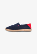 Tommy Hilfiger FLAG EMBROIDERY CANVAS ESPADRILLES - Espadrilles - desert sky