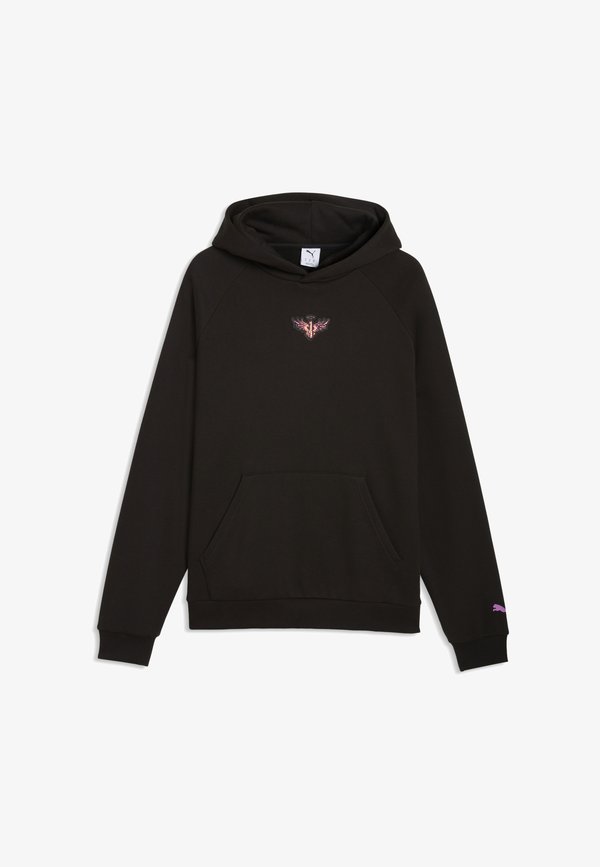 Puma MELO ALWAYZ ON 1 HOODIE - Hoodie - puma black-glowing red