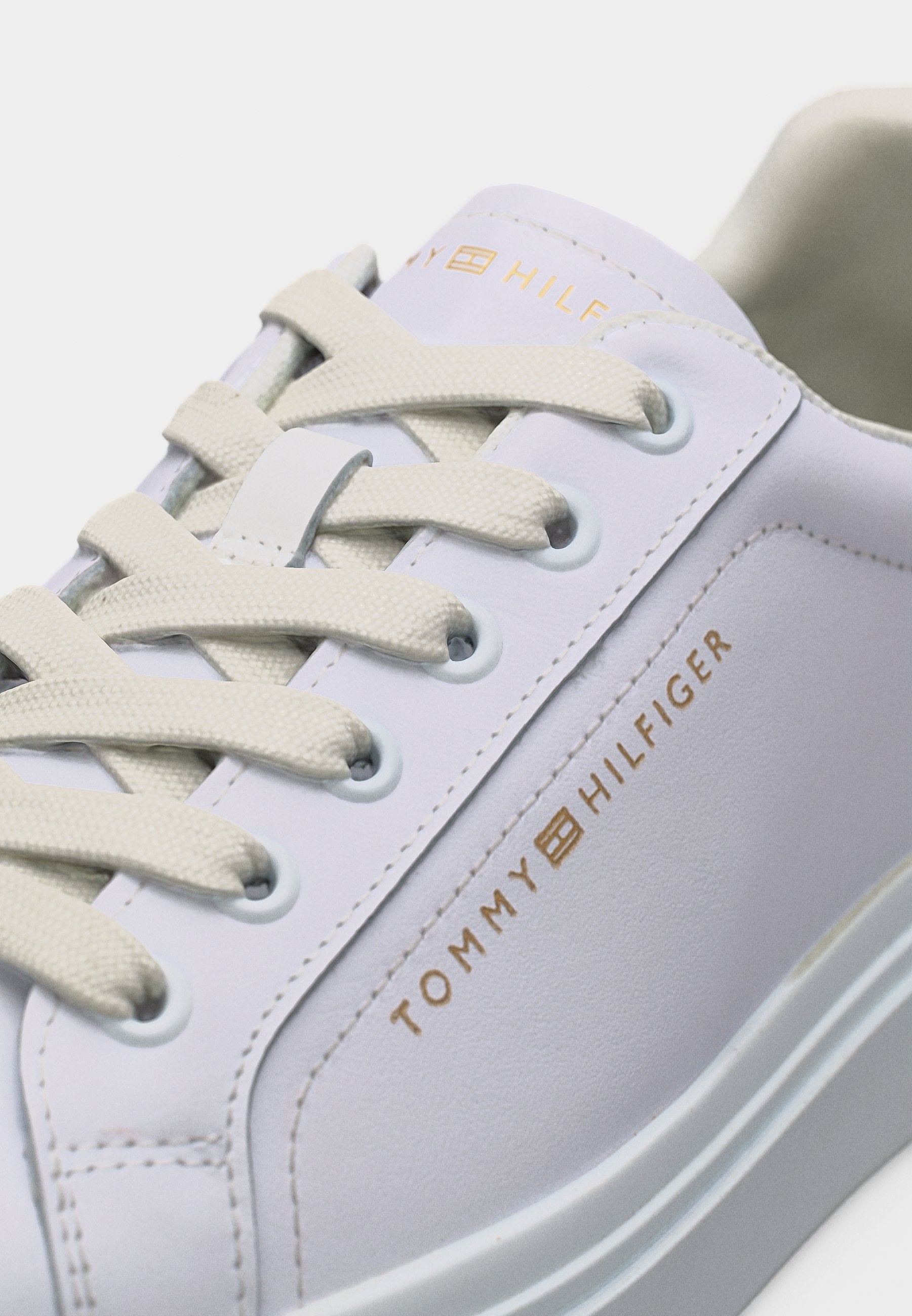 LOGO LEATHER PLATFORM CUPSOLE TRAINERS Media 7