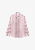 Mango STRIPED  - Button-down blouse - pink