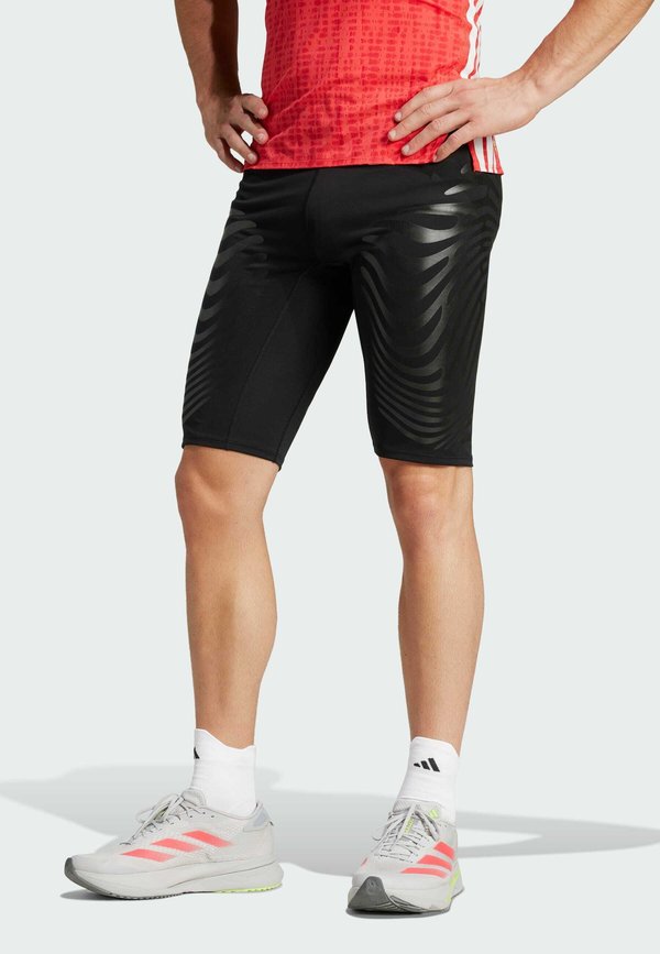 adidas Performance ADIZERO CONTROL SHORT - Short running tights - black