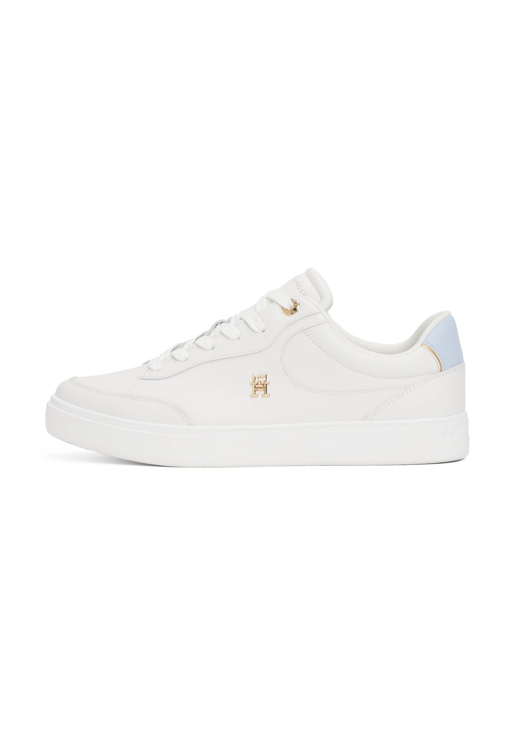 TH MONOGRAM LEATHER COURT TRAINERS Media 1
