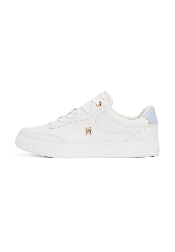 Tommy Hilfiger TH MONOGRAM LEATHER COURT TRAINERS