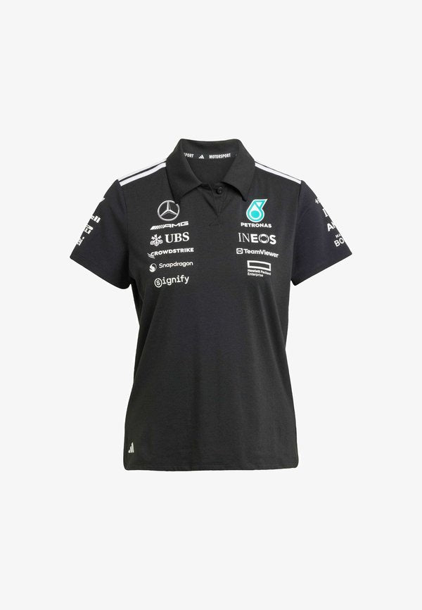adidas Originals MERCEDES - AMG PETRONAS FORMULA ONE TEAM BLACK WOMEN - Polo shirt - black   white
