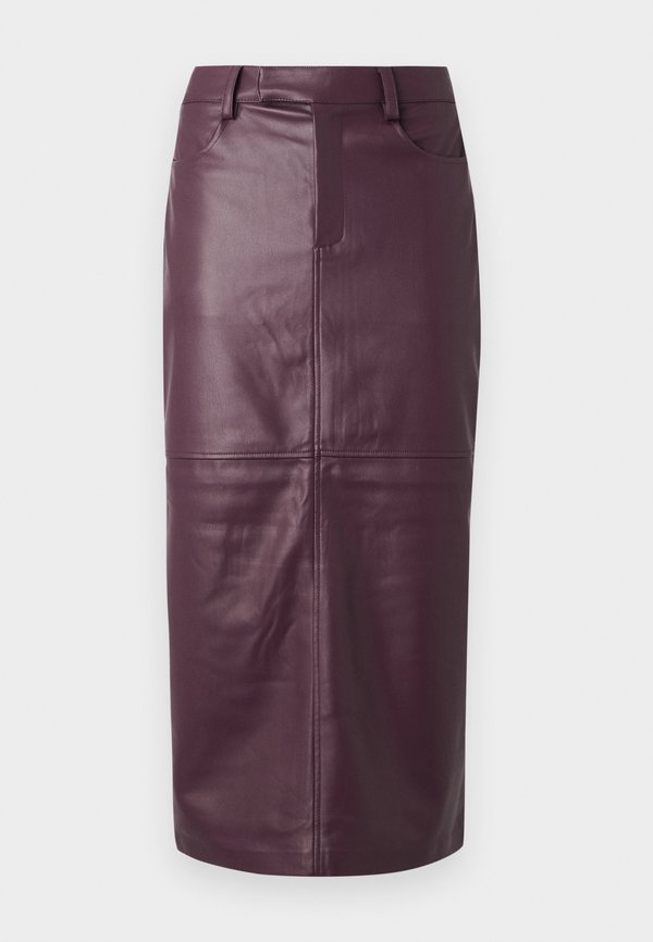 ONLY ONLVERONA LONG SKIRT - Pencil skirt - mauve wine