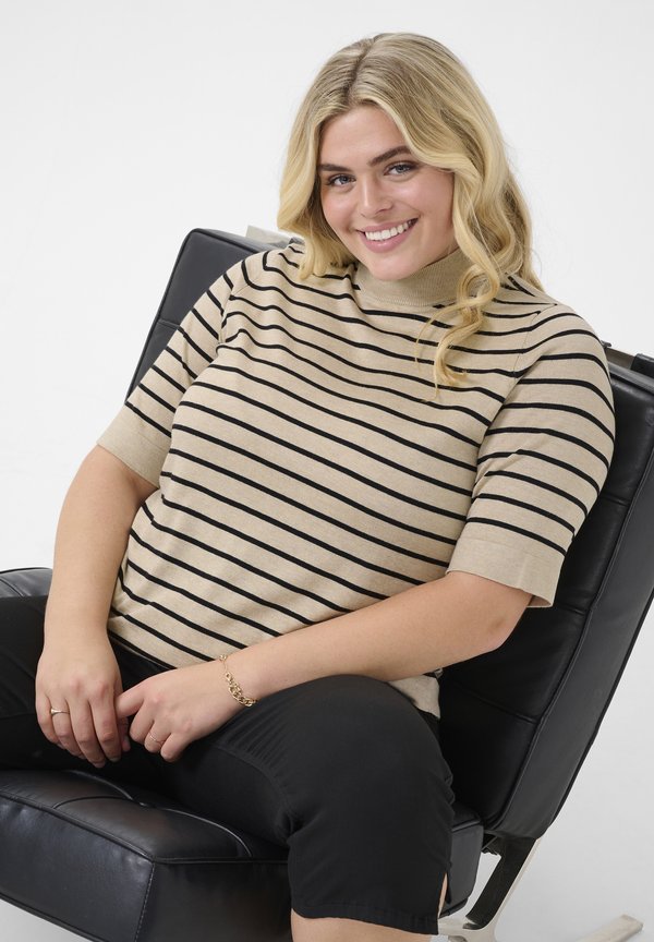 Kaffe Curve KCLIZZY STRIPED TURTLENECK