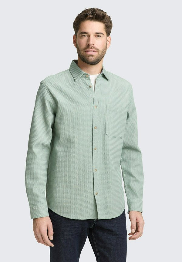TOM TAILOR Shirt - soft greyish green