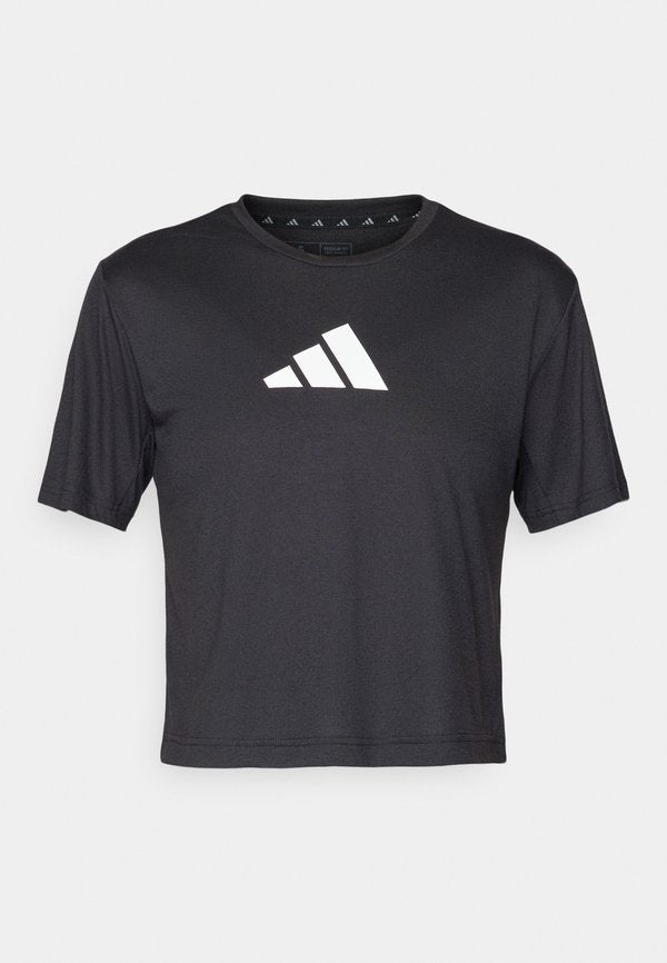 adidas Performance ADIDAS WORKOUT ESSENTIALS BIG PERFORMANCE LOGO TRAINING - Print T-shirt - black
