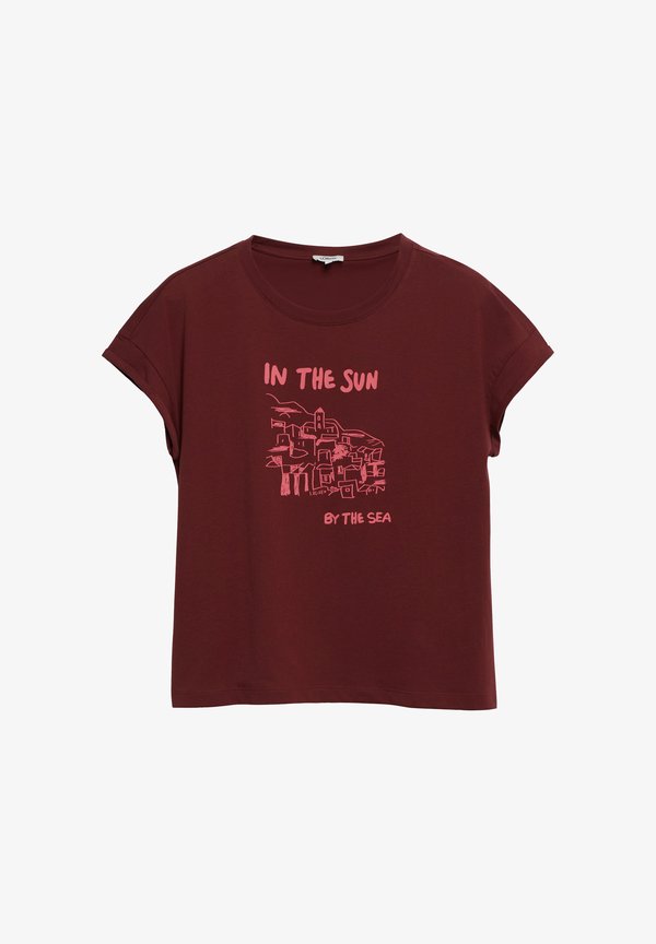 s.Oliver T-SHIRT - Print T-shirt - rot