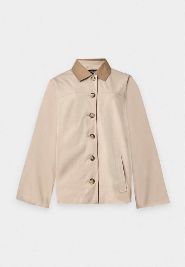 Vero Moda Curve VMCCHELSEAPOPPY SHORT JACKET - Light jacket - oatmeal
