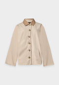 Vero Moda Curve VMCCHELSEAPOPPY SHORT JACKET - Light jacket - oatmeal