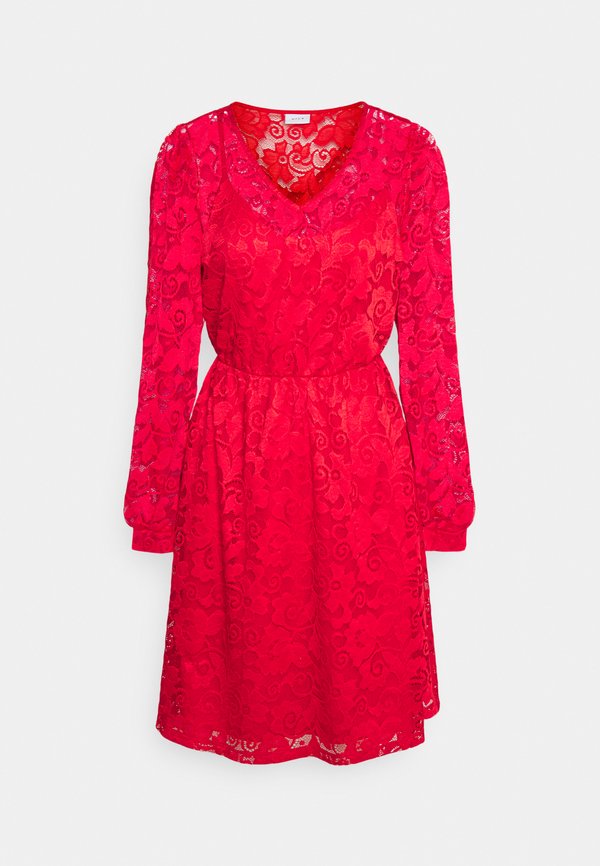 VILA Petite VISANDRA V NECK DRESS
