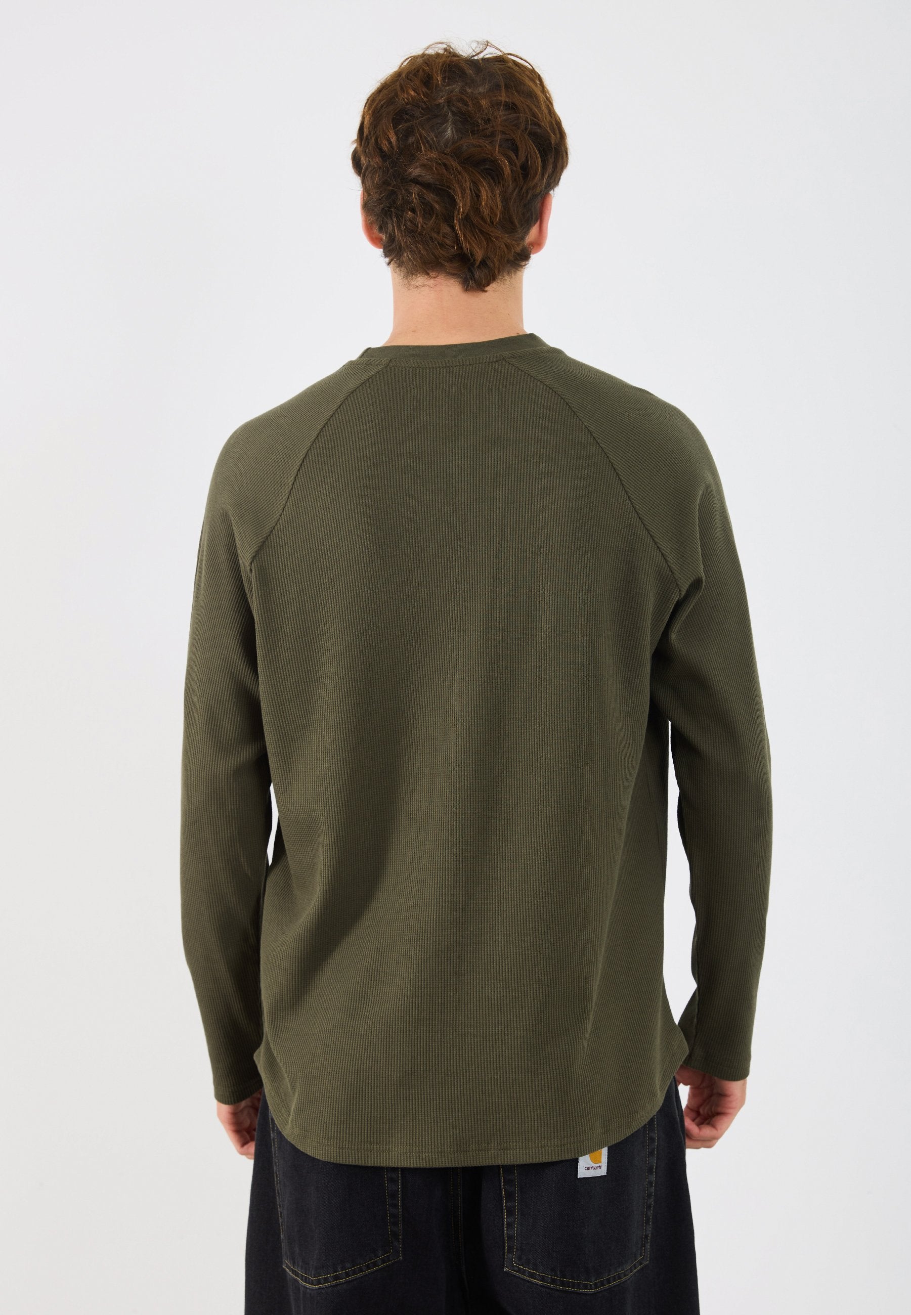 YOURTURN WAFFLE REGULAR FIT RAGLAN LONG SLEEVED