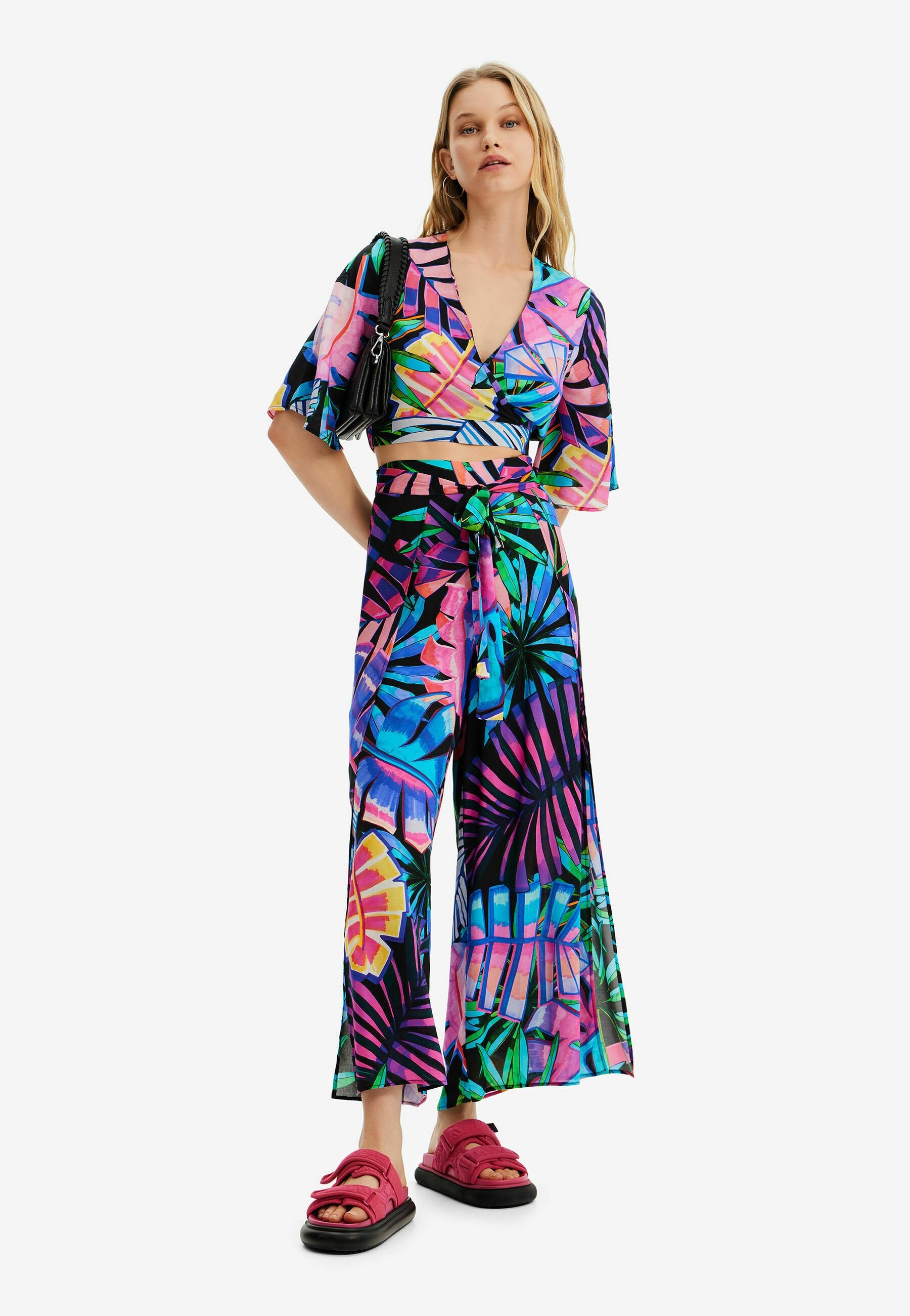 Desigual TROPICAL WRAP CROP