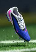 Nike Performance PHANTOM 6 LOW ACAD UNISEX - Football boots artificial grass - racer blue/pink blast/white