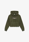 Guess MIT BUBBLE-SAUM - Hoodie - olivgrün