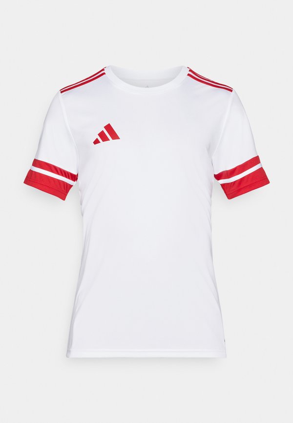adidas Performance SQUADRA25 SHORT SLEEVE - Sports T-shirt - white/team power red