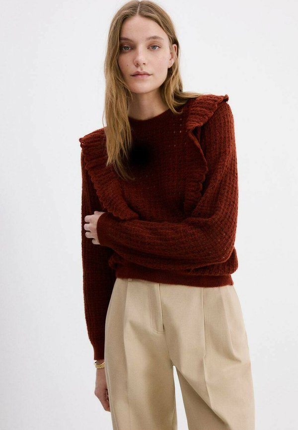 Mango Jumper - mottled orange