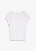 TOM TAILOR TOM TAILOR T-SHIRT T-SHIRT MIT LOCHSTICKEREIEN - Print T-shirt - white