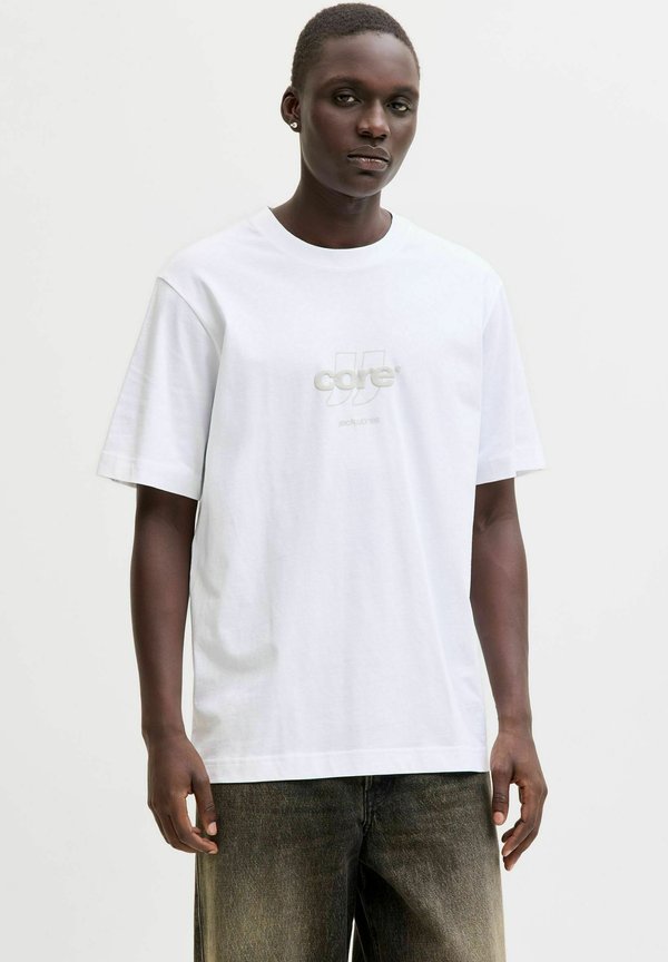 Jack & Jones T- - Print T-shirt - bright white