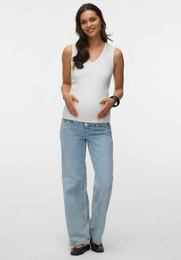 Vero Moda Regular Fit V-Neck 2-pack - Top - snow white