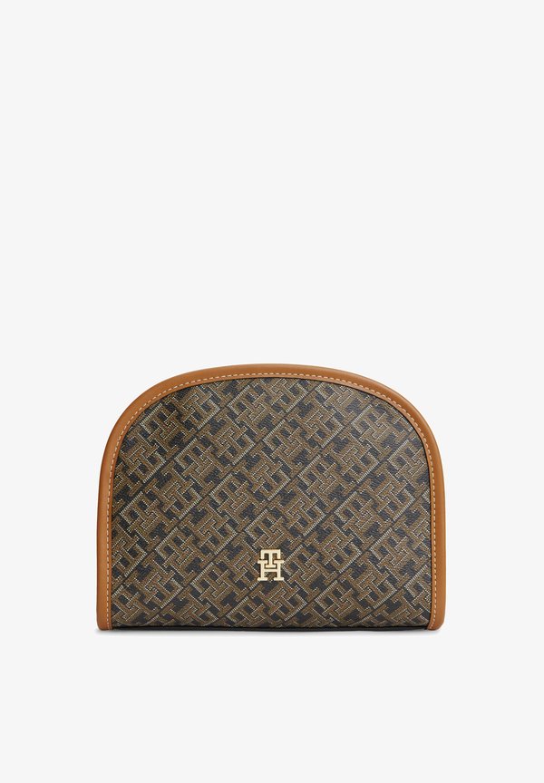 Tommy Hilfiger TH ICON WASHBAG MONO PRINT - Wash bag - black