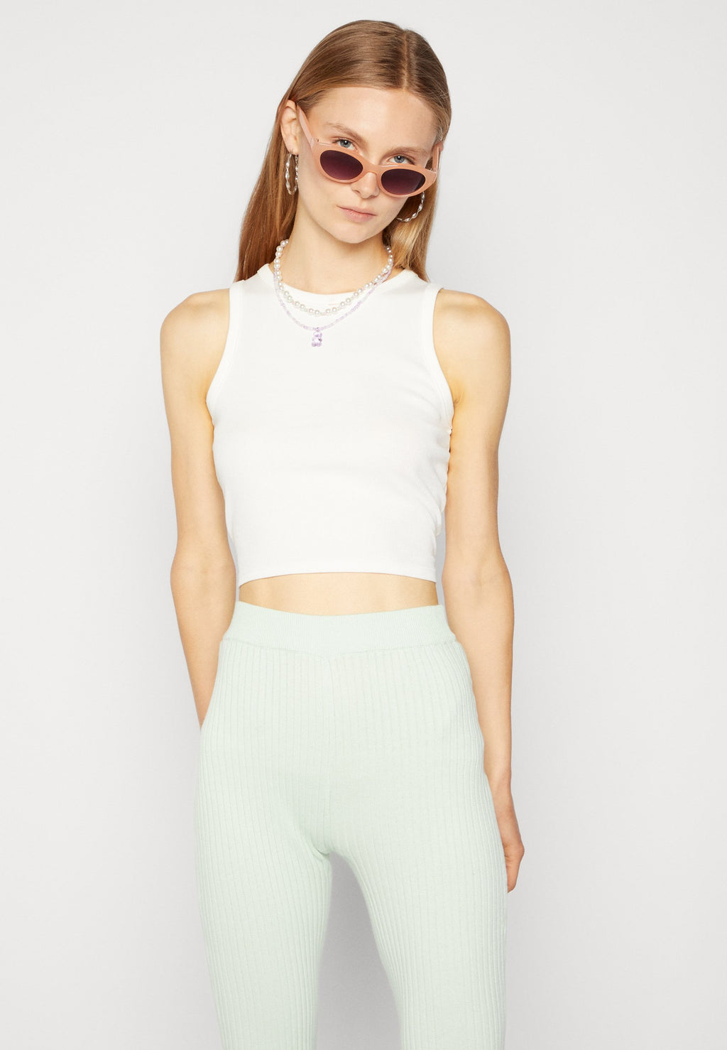 Glamorous SLIM TROUSERS WITH SLIGHT FLARE