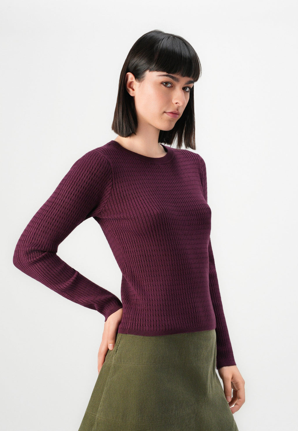 Vero Moda VMSILJE O NECK CABLE