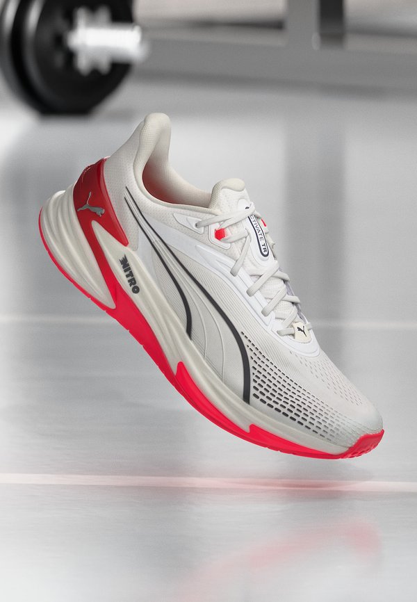 Puma ACTIVATE NITRO TR UNISEX - Training shoe - white-ultra red-inky depths