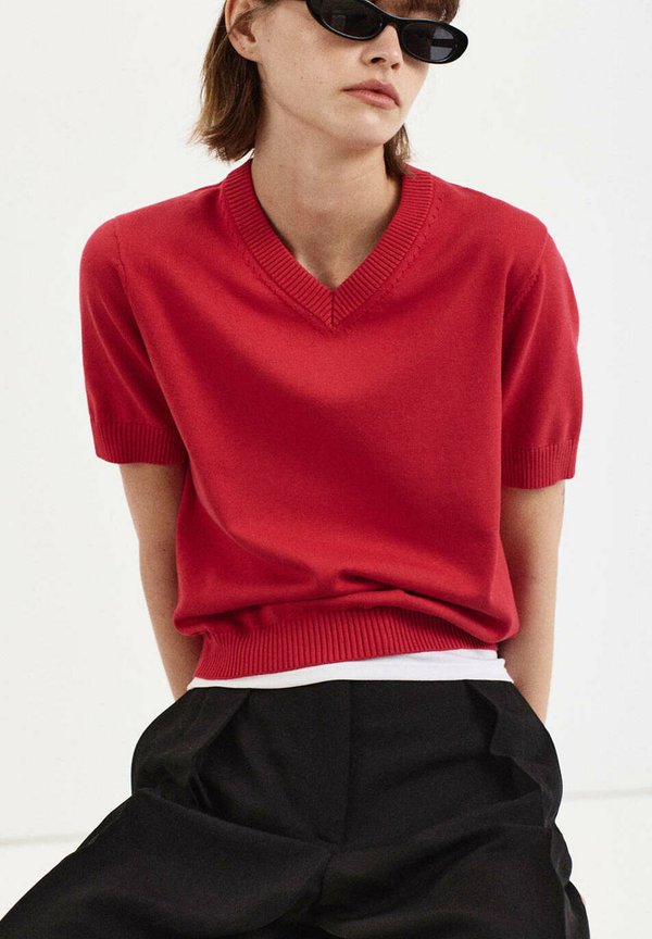 Mango ADULT - Basic T-shirt - red