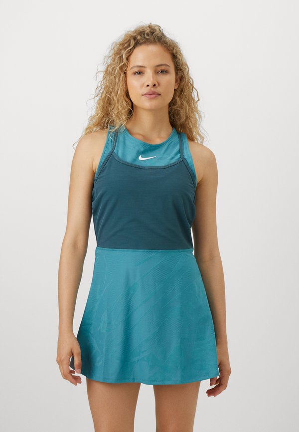 Nike Performance SLAM - Sports dress - mineral teal/faded spruce/white