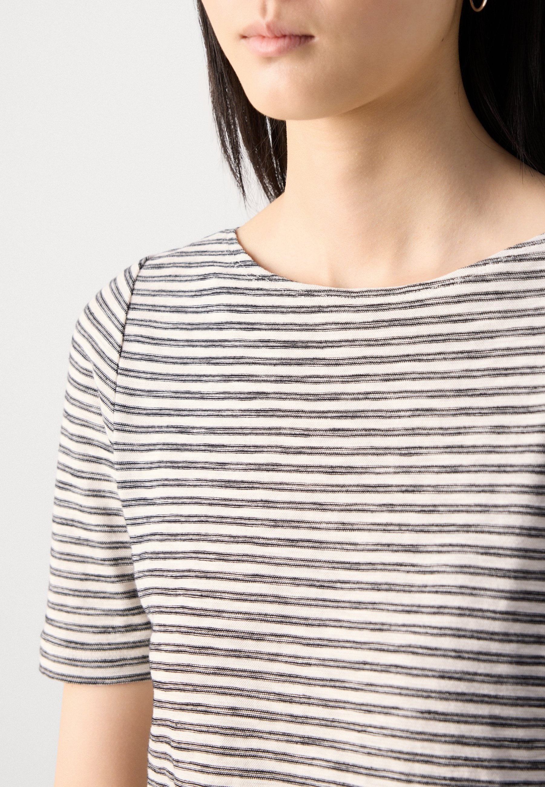 Marc O'Polo SHORT SLEEVE BOAT NECK STRIPED