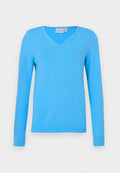 VILA VIRIL V-NECK L/S KNIT TOP - NOOS