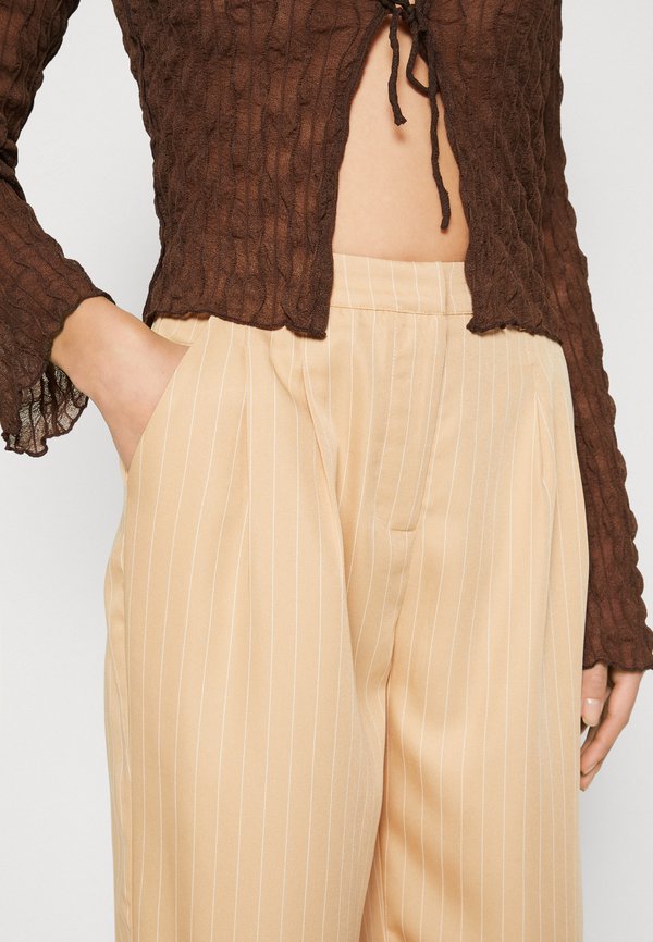 IN THE STYLE GEORGIA LOUISE PIN STRIPE WIDE LEG TROUSERS