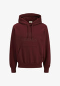 Jack & Jones JORFREDERIKSBERG MONOGRAM SWEAT HOOD PLS - Hoodie - chocolate truffle