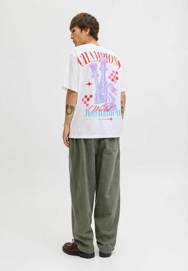 Jack & Jones T- - Print T-shirt - bright white