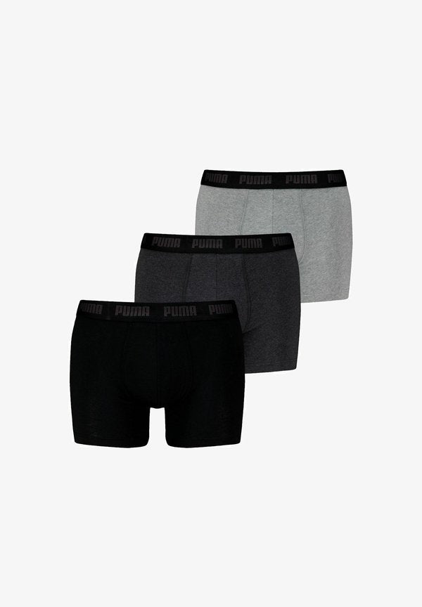 Puma EVERYDAY 3ER PACK - Trunks - black  grey