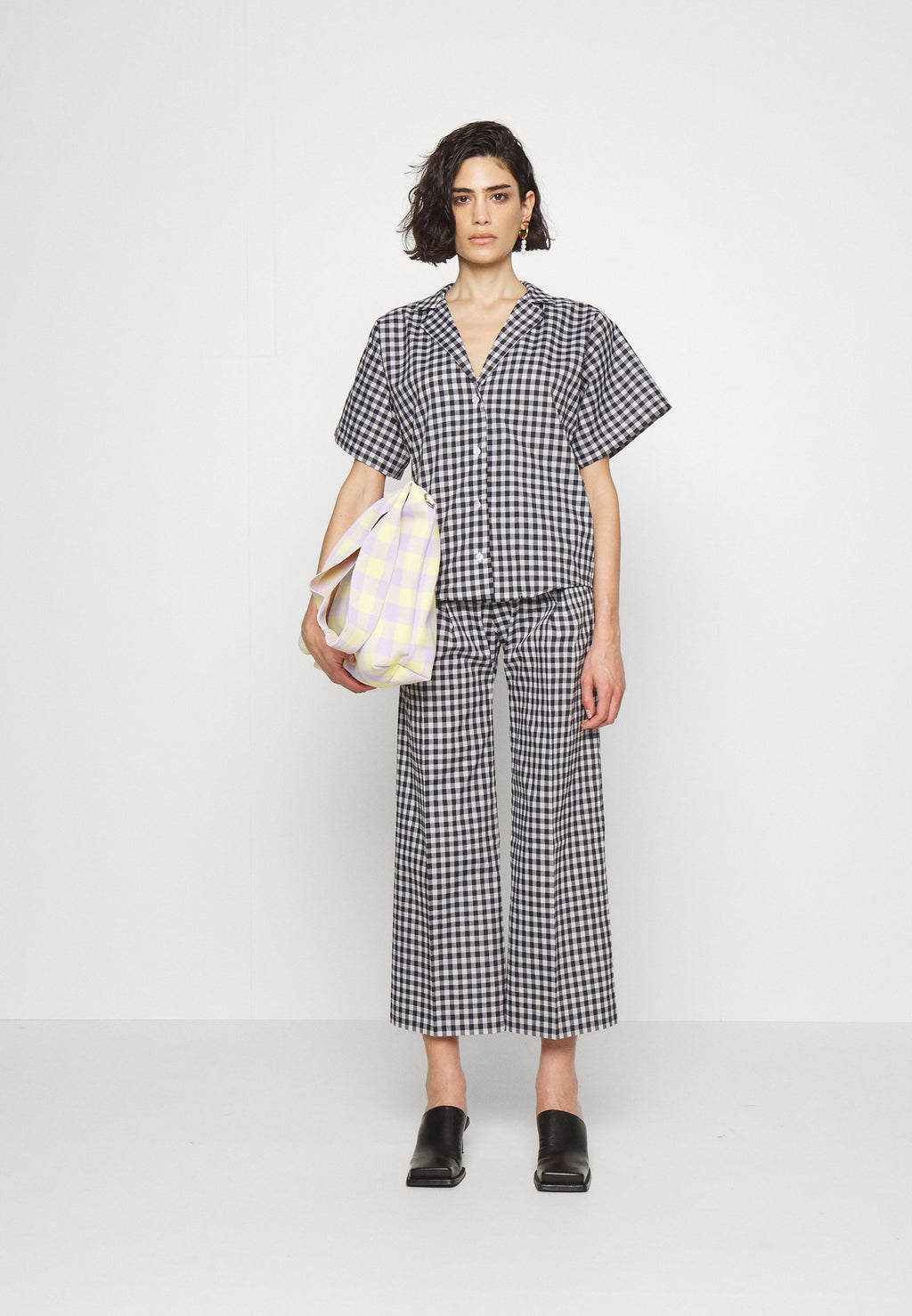 JCPAJARES TAFFETA VICHY TROUSERS