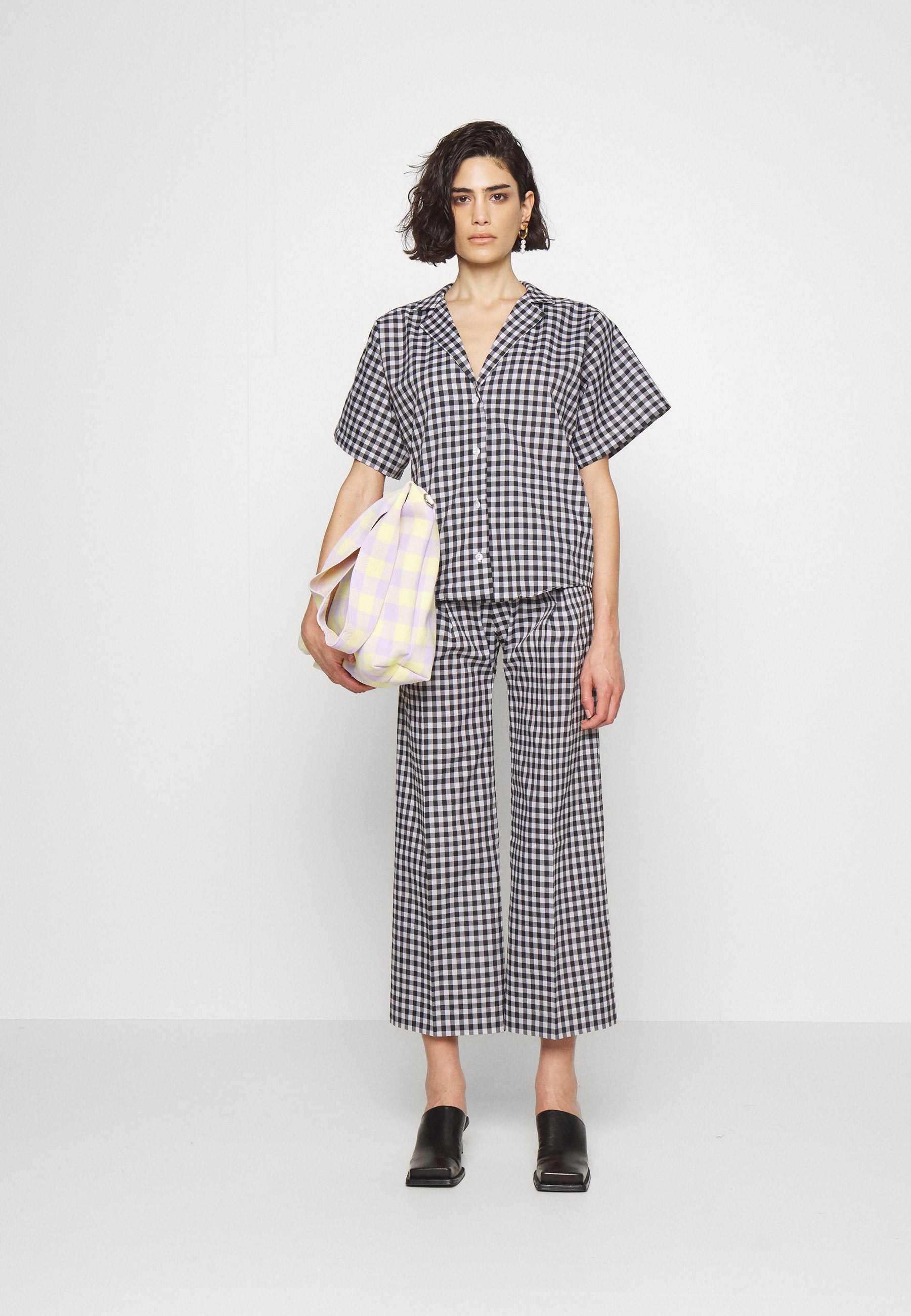 JCPAJARES TAFFETA VICHY TROUSERS