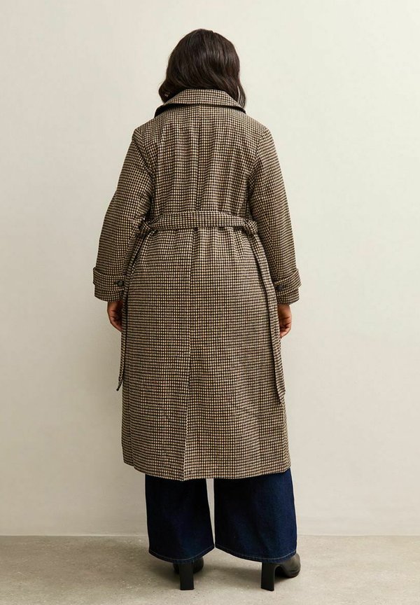 New Look Curves CURVES CHECKED BELTED MIDI