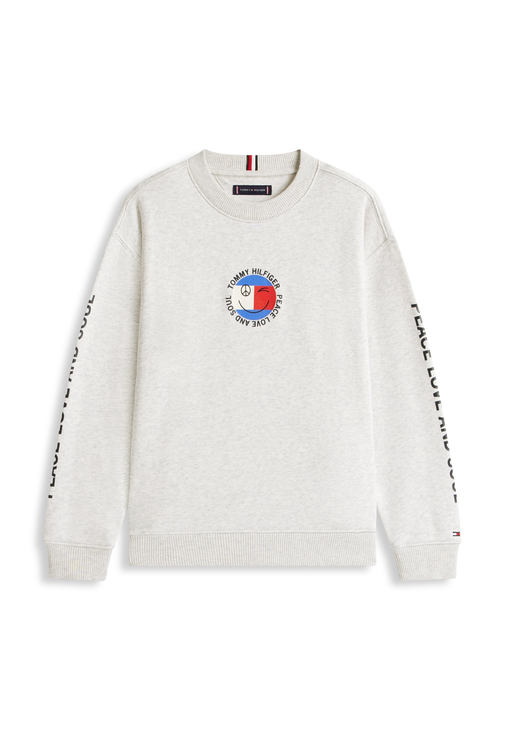 SMILEY FLAG BACK LOGO TERRY SWEATSHIRT Media 1