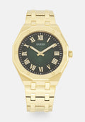 Guess ASSET - Watch - gold-coloured/green gradient