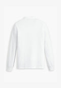 Levi's® LONG SLEEVE SLIM HOUSEMARK POLO - Polo shirt - bright white